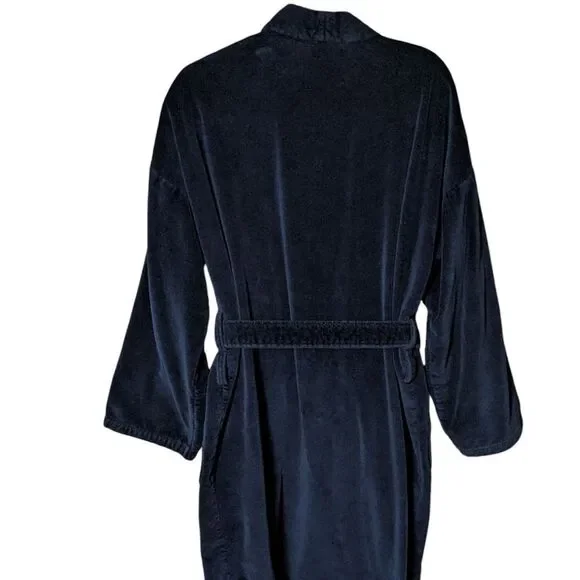 Polo Ralph Lauren Men's Kimono Cotton Velour Robe navy red pony men's OS